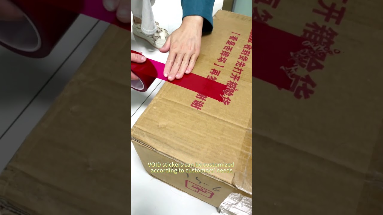 "VOID stickers: the first line of defense for brand protection."