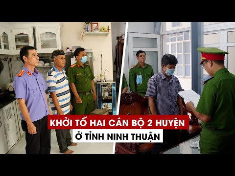 Video Khởi tố Phó chủ tịch và nguyên phó chủ tịch hai huyện... - youtube