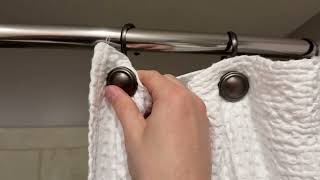 CHICTIE Bronze Shower Curtain Hooks Rings Oil Rubbed Decorative Shower Curtain Hooks Review