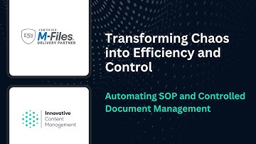ICM Webinar: Automating SOP and Controlled Document Management