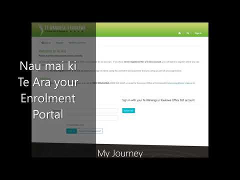 Te Ara Enrolment Portal