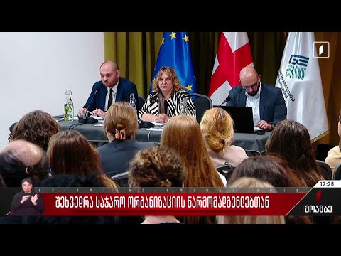 შეხვედრა საჯარო ორგანიზაციის წარმომადგენლებთან