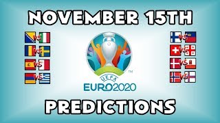 EURO 2020 QUALIFYING MATCHDAY 9 - PART 2 - PREDICTIONS