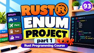 Rust 93 | Rust Enum Project – part 1 | Rust Programming Course | Uplatz