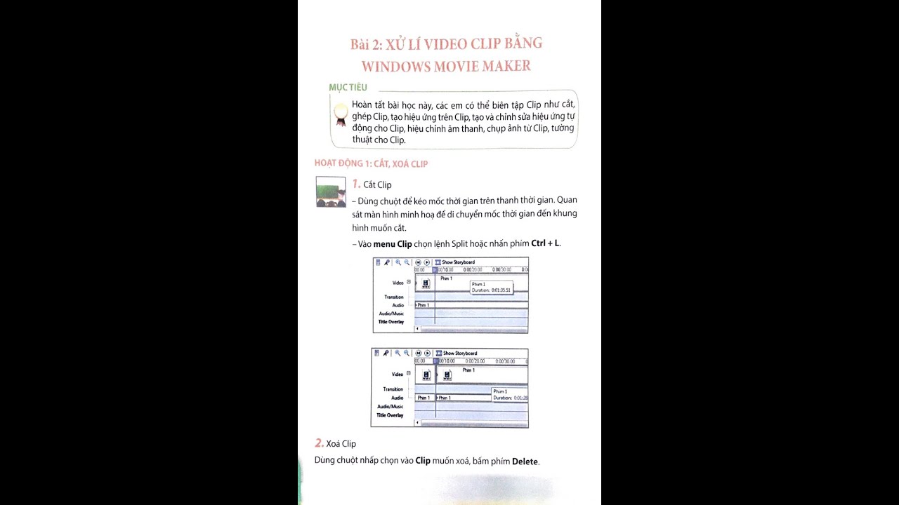 ทนอรำ ทฟาำพ 2022 Update TIN HỌC LỚP 5 BÀI 2 XỬ LÍ VIDEO CLIP BẰNG WINDOWS MOVIE MAKER