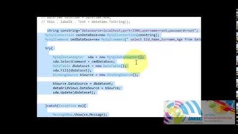 Csharp Tutorial 20  Change column title of datagridview when connecting Mysql
