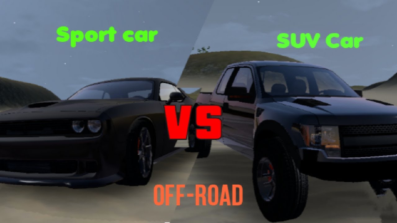 Sport car VS SUV Car off roading test YouTube