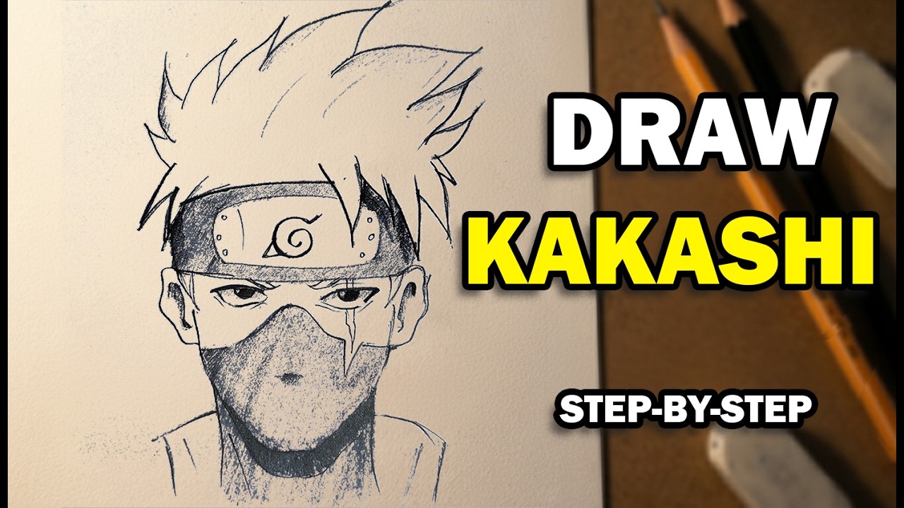 Easy Kakashi Drawing | How to Sketch the Naruto Character