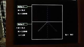 13: Light - Refraction simulation from old DOS computer.