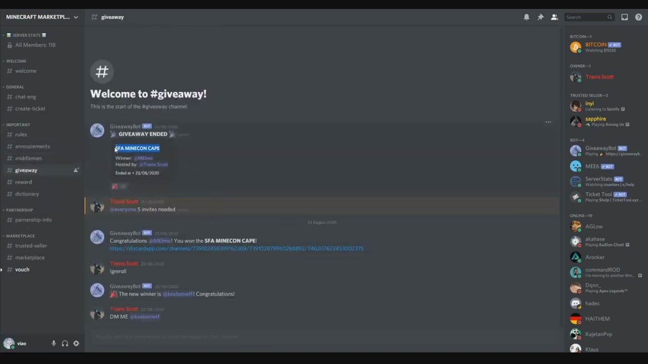 BEST MINECRAFT ACCOUNT MARKETPLACE DISCORD! | UFA/NFA/SFA/FA | NFA MINECON CAPE GIVEAWAY + Free Alts