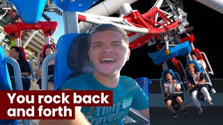 This Ride was WEIRD! One of a Kind Japanese Suspended Rocking Coaster near Tokyo