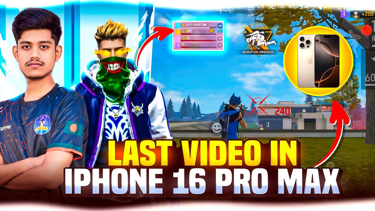 LAST VIDEO IN IPHONE 16 PRO MAX 🤧 TOURNAMENT HIGHLIGHTS 🔥 🔥