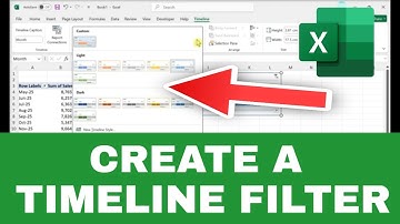 How to Create a Timeline Filter in Excel (Easy Tutorial)