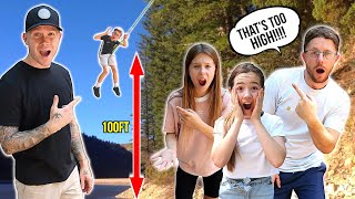 WE BUILT THE MOST EPIC ROPE SWING EVER 😱 **Lilly FELL OFF!! 😭 screenshot 5