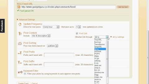 Guide : How TO  -  Feed your blog or any atom rss to twitter