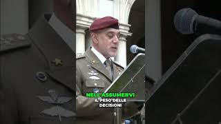 Il Capo di Stato Maggiore dell'Esercito Carmine Masiello al giuramento degli allievi ufficiali