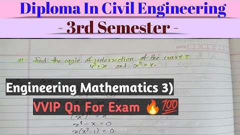 Engineering Mathematics Third Semester Imp Model Qn For Exam 💯🔥 #ctevt