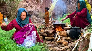 Peaceful Village Life | A Mother Sewing and Cooking by the River in a Dreamlike Place