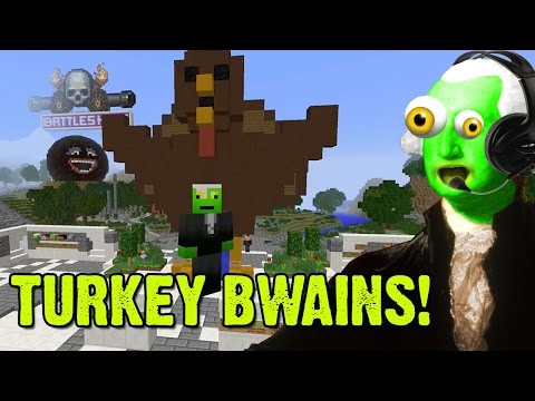 Annoying Orange Minecraft Minigame - ZGW Plays Turkey Blaster!