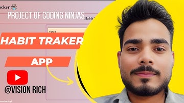 Habit Traker app || Coding ninjas @CodingNinjasIndia coding ninjas Backend Project