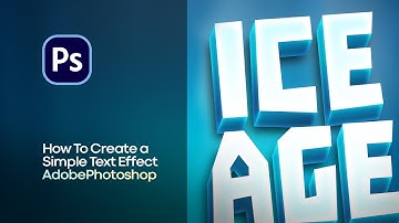 How to create a 3D Ice Age text effect in Adobe Photoshop