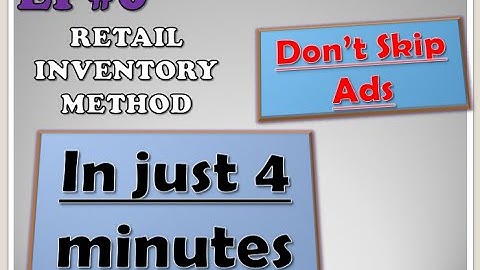 Retail Inventory Method in just 4 minutes #surigaoeducationcenter