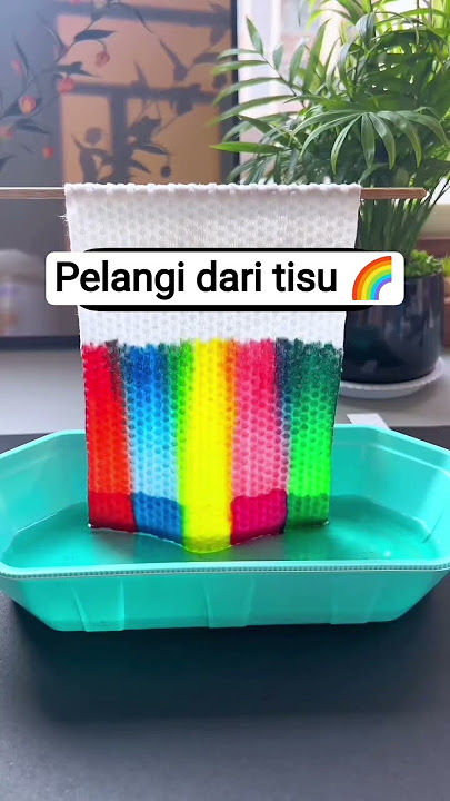 Pelangi dari tisu #idebermainkreatif #idebermainanak #shortvideo