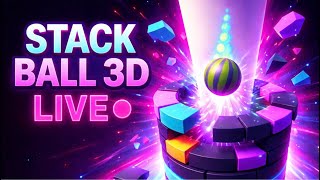 🚀 STACK BALL 3D LEVELS DESTROYED 🔥 #stackball #live #gaming