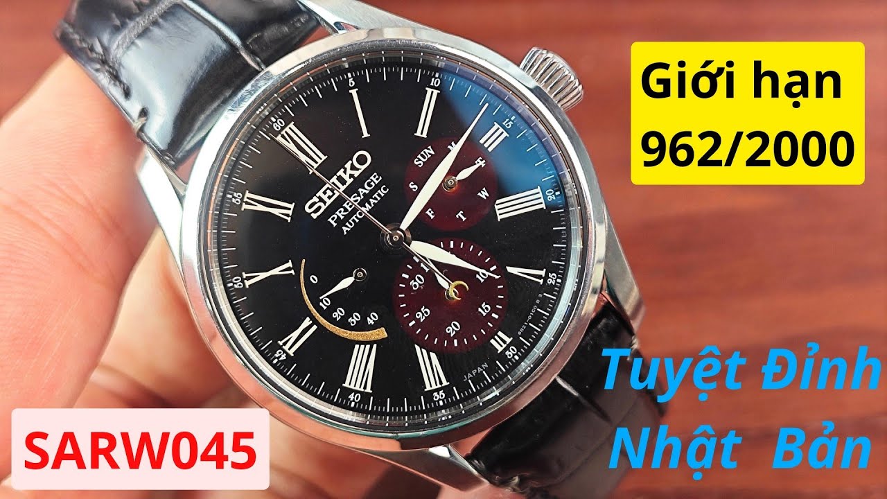 Cực hiếm bản GH Seiko Presage SARW045 Sơn Mài Urushi, Byakudan-nuri dial & Maki-e Q.Thắng 0964690826