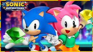 Sonic Superstars - Cyber Station Zone (Sonic and Amy gameplay)