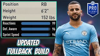 MAX LEVEL DEFENSIVE FULLBACK (LB/RB) BUILD in FIFA 23 PRO CLUBS