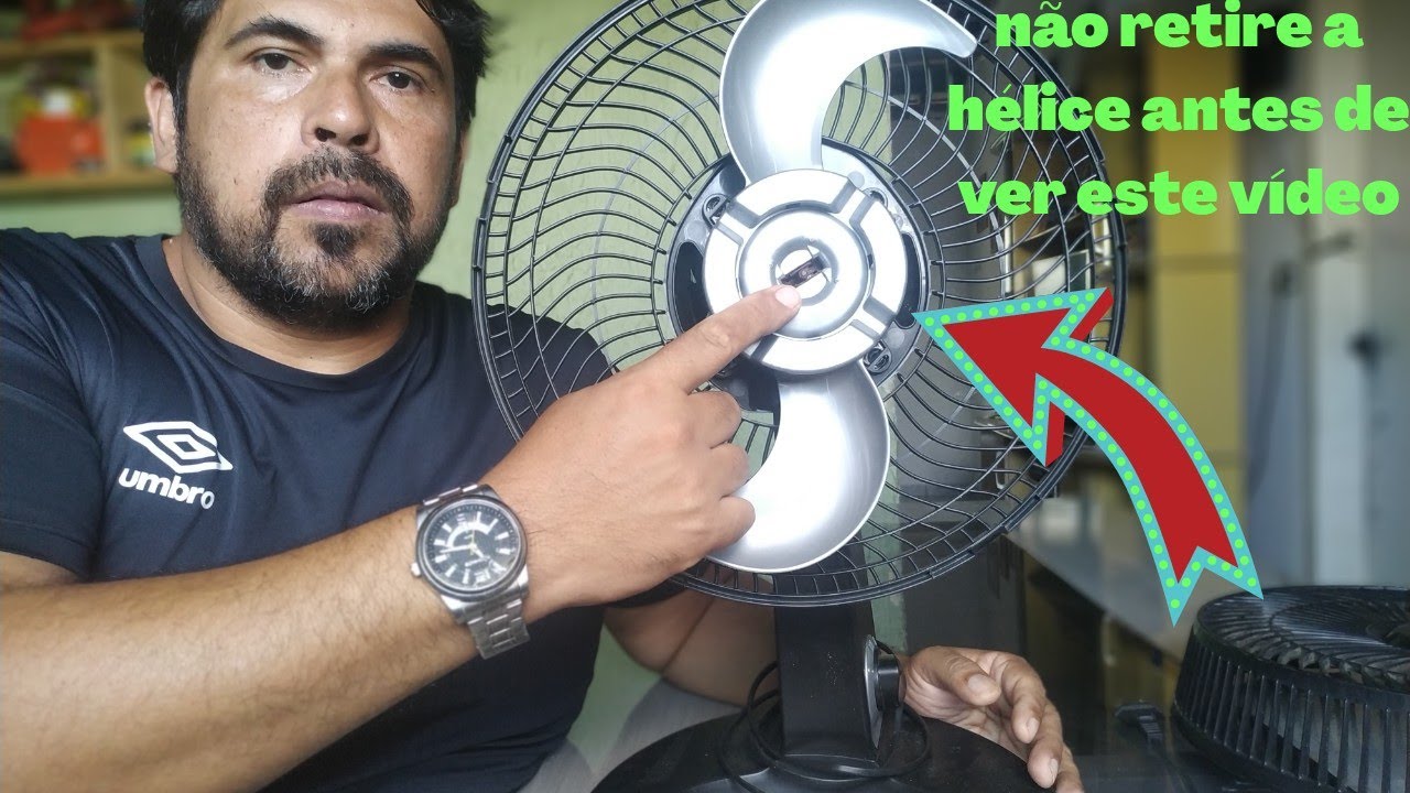 como tirar a hélice do ventilador Arno 30cm ou de 50cm silence Force ...