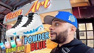 Changed My Mind! Air Jordan 9 Powder Blue Release | Eating NYC Style Pizza & Blind Fragrance Buy