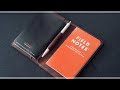 Making a leather cover for 3 Field Notes notebooks