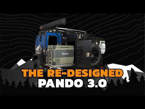 Introducing the re-designed Off Grid Trailers Pando 3.0 Off-Road Overland Teardrop Camping Trailer.