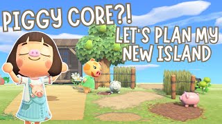 THE CUTEST PIGGYCORE ISLAND PLANS | Mood Board Reveal | Real Time Build | Lets Play Animal Crossing