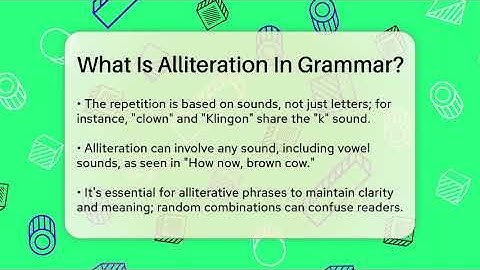 What Is Alliteration In Grammar? - Tales And Texts