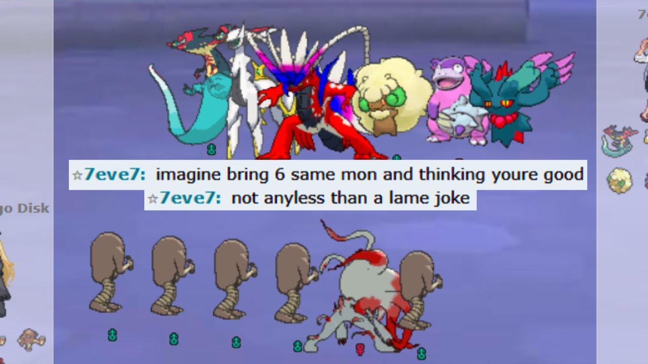 5 HITMONLEE 1 ZOROARK MADE THEM SALTY ON POKEMON SHOWDOWN!!