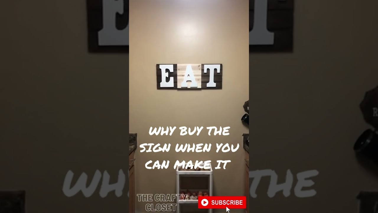 HomeGoods vs Homemade! DIY Kitchen sign!