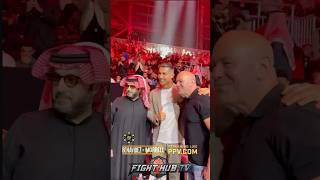 Cristiano Ronaldo MEETS Dana White and Turki Alalshikh!