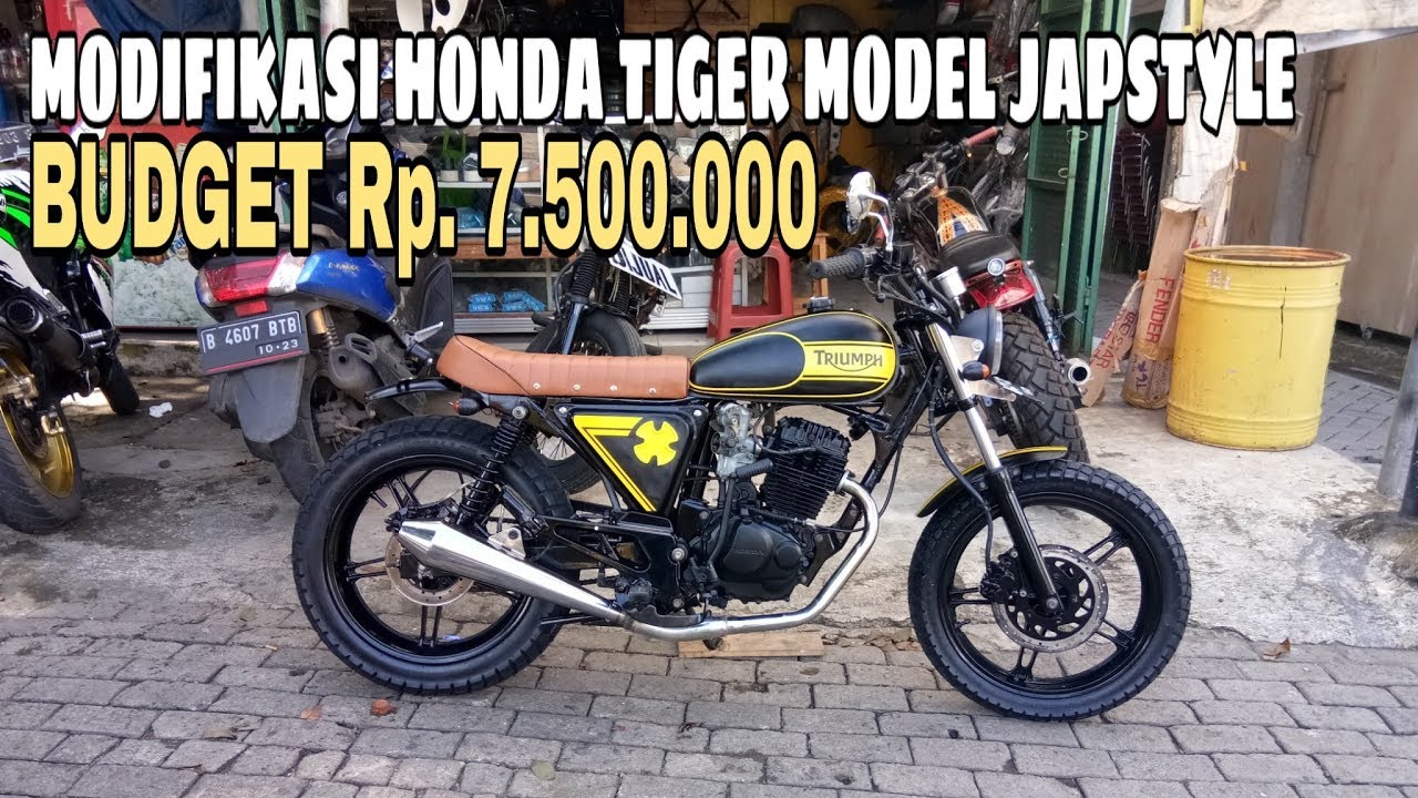 Modifikasi Honda Tiger Menjadi Japstyle Budget Rp 7500000 Youtube