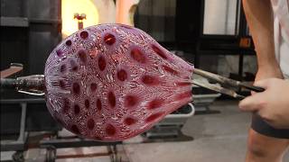 The Satisfying Ancient Art Of Glassblowing - Making A Murrine Vase - Narrated Process