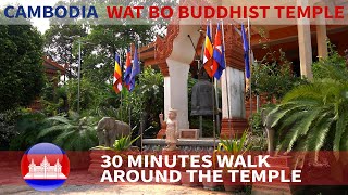 Cambodia, Siem Reap, 30 minutes walk around the Buddhist temple Wat BO