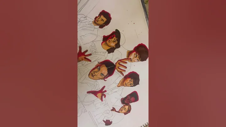 Stranger things 5 drawing #netflix #strangerthings #joekeery #noahschnapp #milliebobybrown #drawing