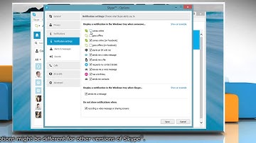 Disable online contact notifications on Skype® Windows® Desktop in Windows® 8.1