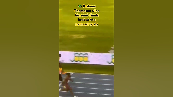 Kishane Thompson 🇯🇲 ran a brilliant 9.84s (+0.6) to win his 100m semi at the National Trials!