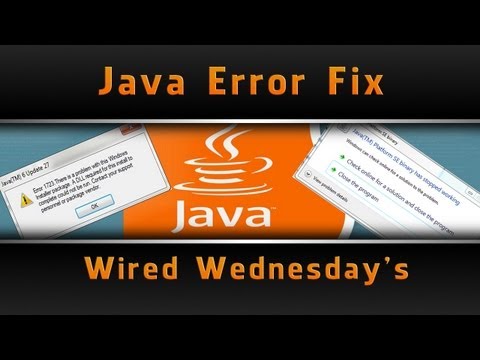 RLB Wired Wednesday's Java Error Fix Tech. Help