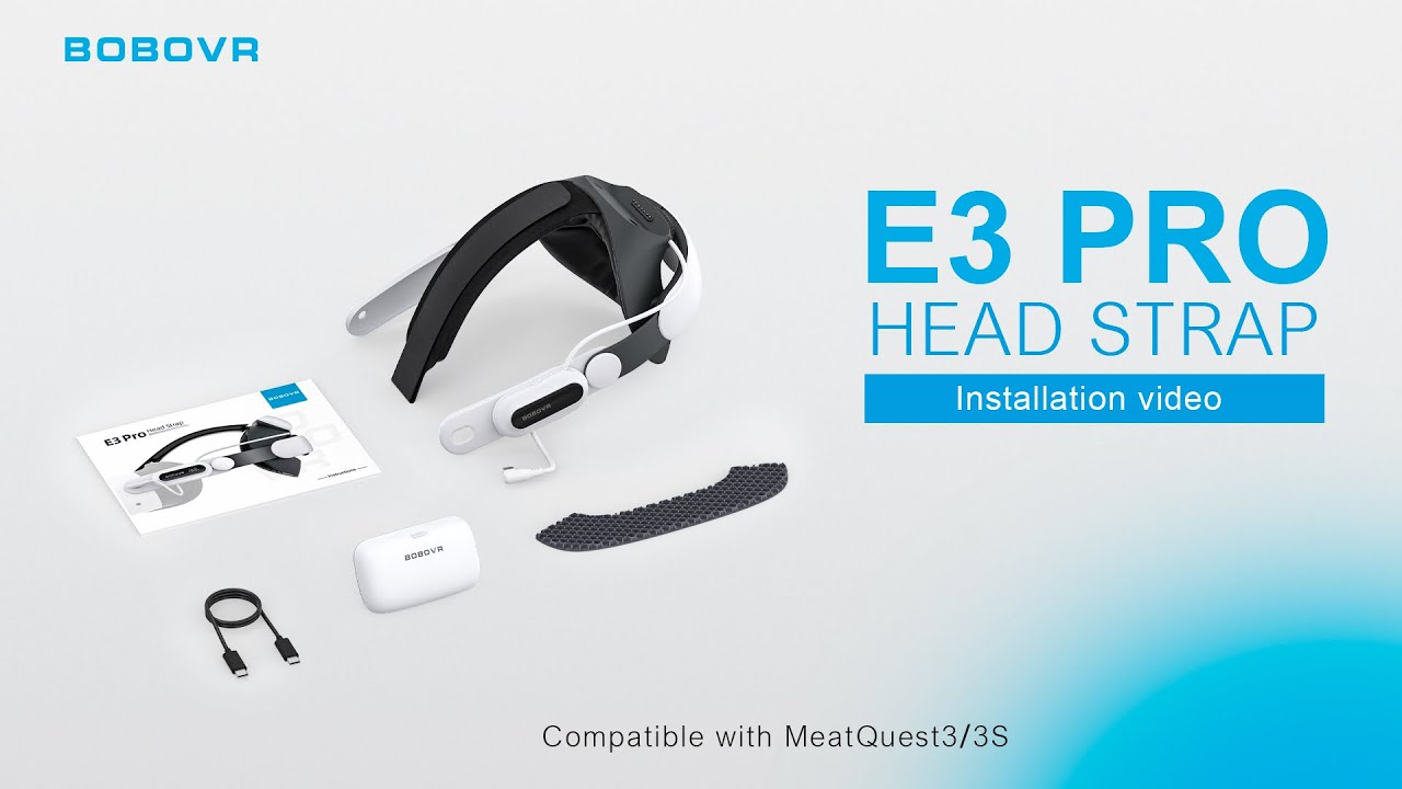 BOBOVR E3 Pro Battery Strap For Quest 3 & 3S - Shopitree.com