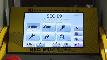 How to cut a Toyota Camry key on SEC E9 key cutting machine in Russian Language