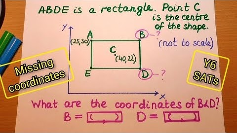 Calculating coordinates of points on a shape // Year 6 SATs Maths reasoning question